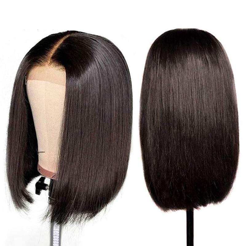 Undetectable Lace Glueless 4x4 Closure Bob Wig Pre Bleached Knots