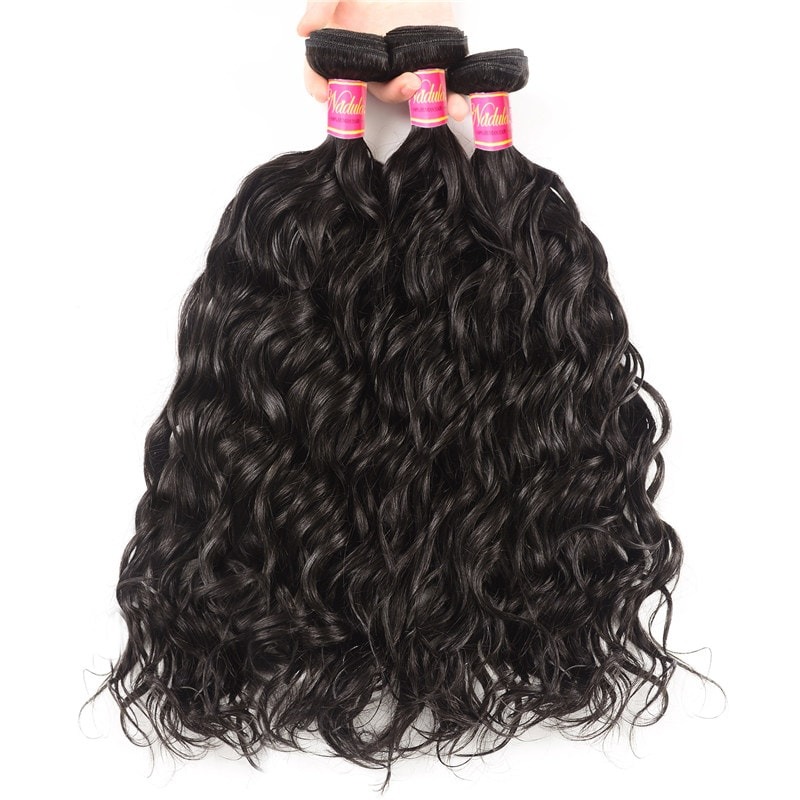 3 Bundles Virgin Hair Natural Wave Hairpieces Hair Weave Extensions