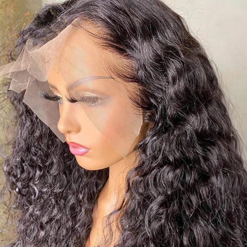 360 HD Lace Wig Virgin Human Hair 360 Wig Deep Wave With Baby Hair