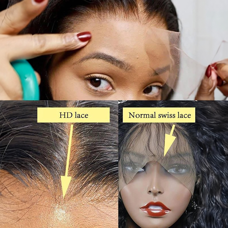 360 HD Lace Wig Virgin Human Hair 360 Wig Deep Wave With Baby Hair