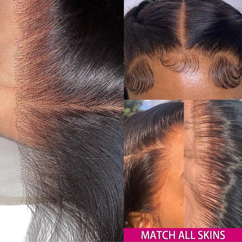 Glueless Crystal Lace Pre Plucked Super Full Closure Body Wave Wigs