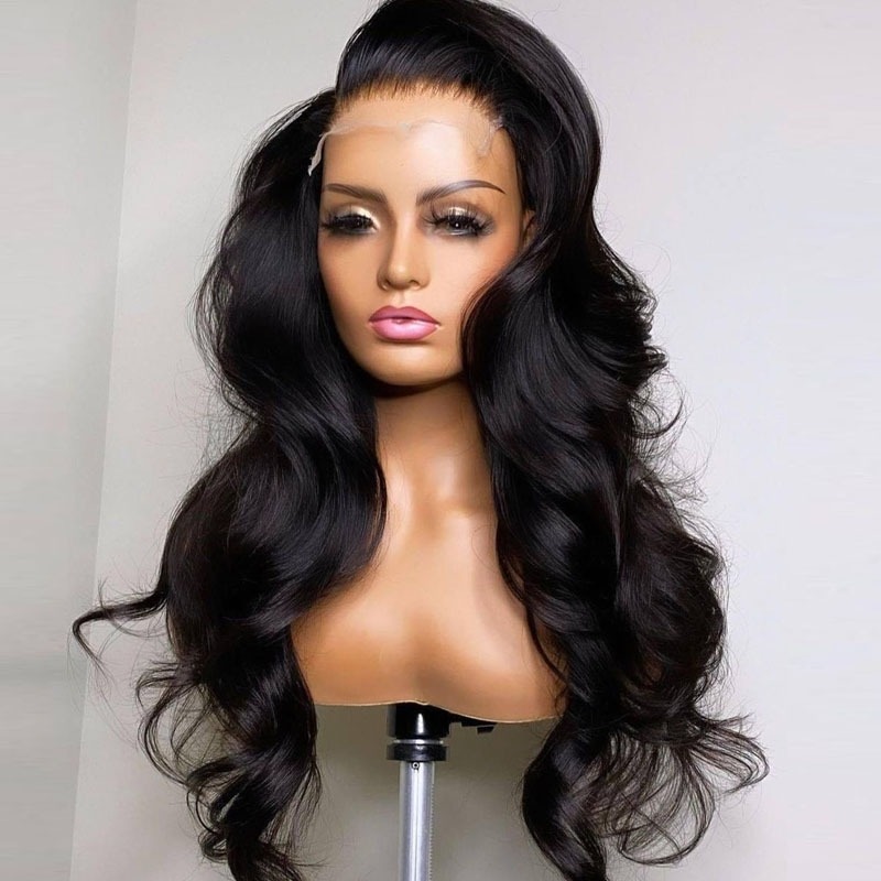 Glueless Crystal Lace Pre Plucked Super Full Closure Body Wave Wigs