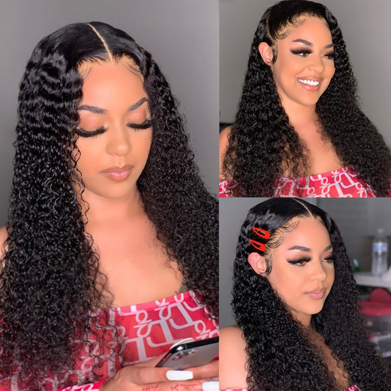 HD Lace 5x5 Closure Wig Curly Skin Melt Undetectable Human Hair Wigs