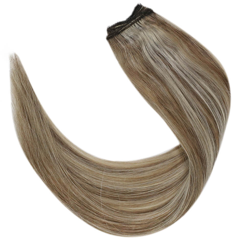 Highlight Halo Hair Extension Real Human #P8/60 Fish Wire Extensions