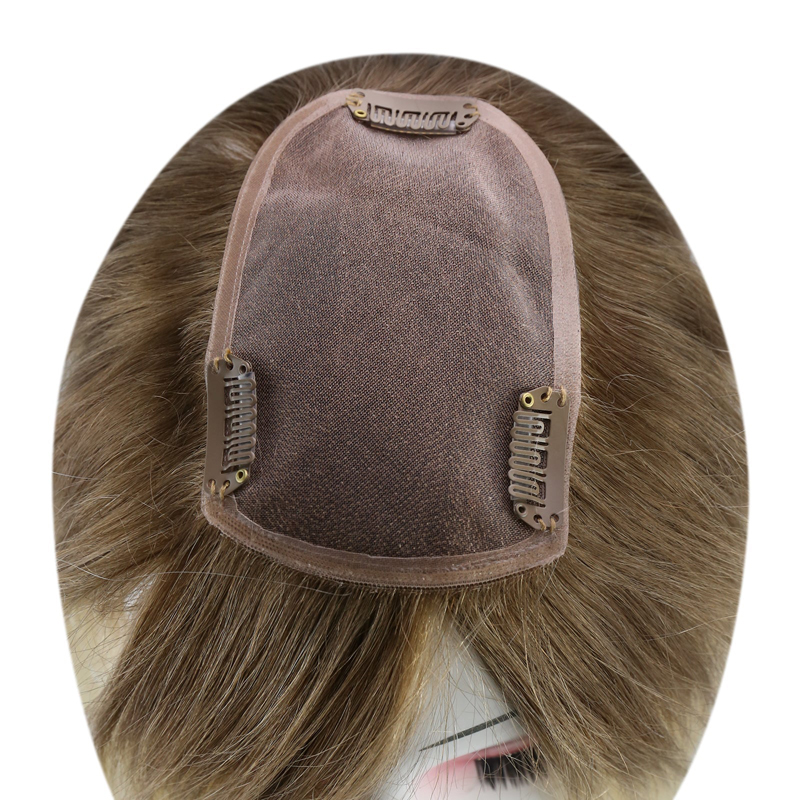 Human Hair Mono Base Toppers 3x5