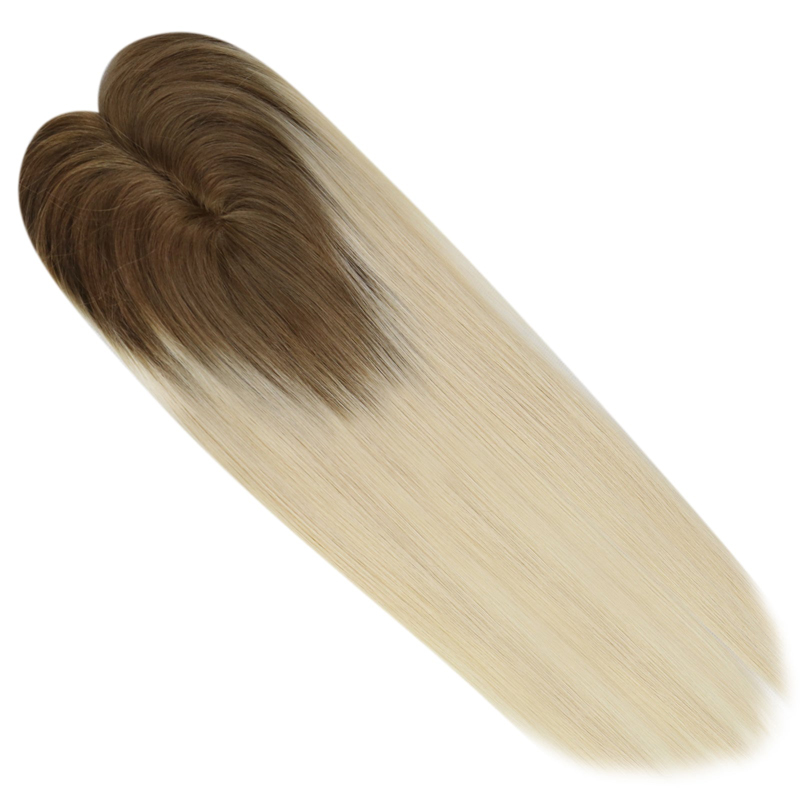 Human Hair Mono Base Toppers 3x5